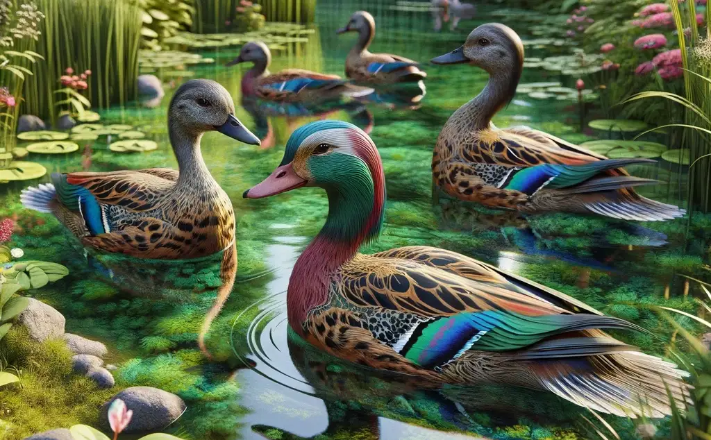 Stripped ducks